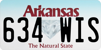 AR license plate 634WIS