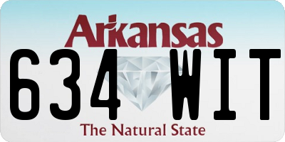 AR license plate 634WIT