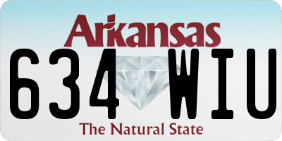 AR license plate 634WIU