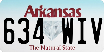 AR license plate 634WIV