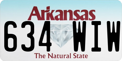 AR license plate 634WIW