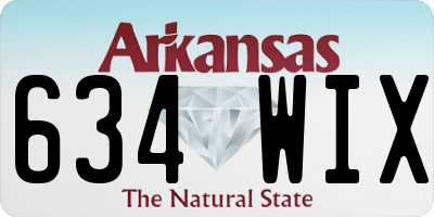 AR license plate 634WIX