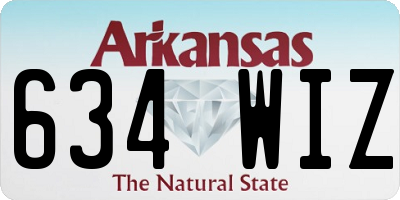 AR license plate 634WIZ