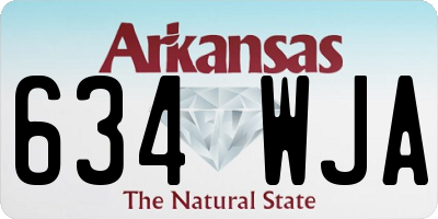 AR license plate 634WJA