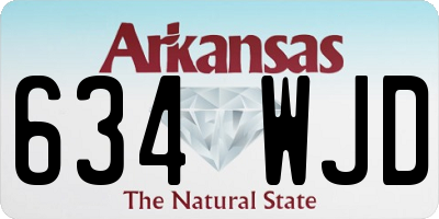 AR license plate 634WJD