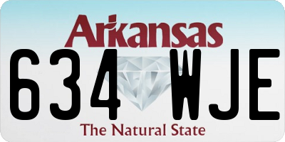 AR license plate 634WJE