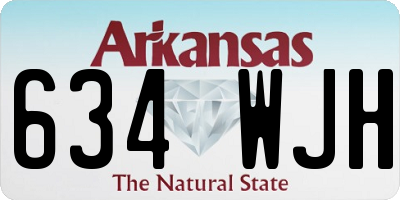 AR license plate 634WJH