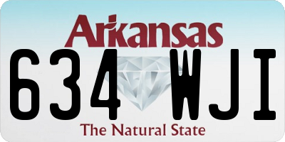AR license plate 634WJI