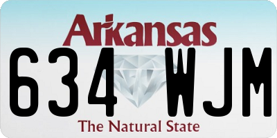 AR license plate 634WJM