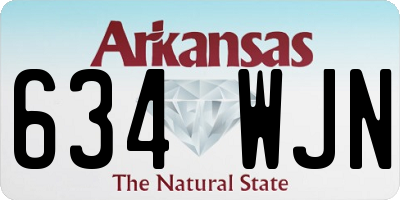 AR license plate 634WJN