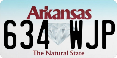 AR license plate 634WJP