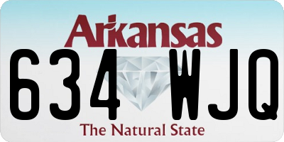 AR license plate 634WJQ