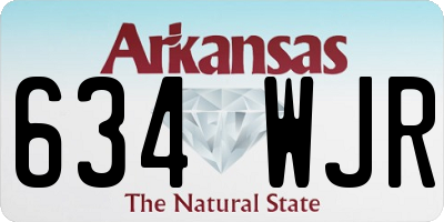 AR license plate 634WJR