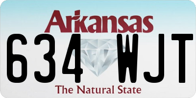 AR license plate 634WJT