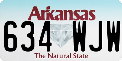 AR license plate 634WJW