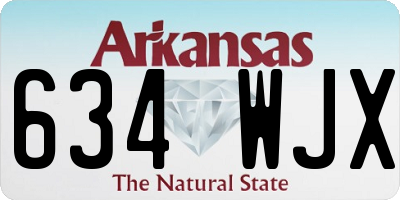 AR license plate 634WJX