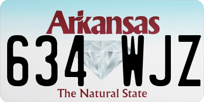 AR license plate 634WJZ