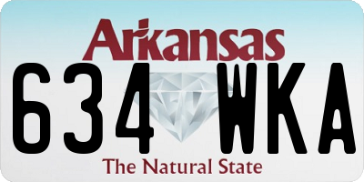 AR license plate 634WKA