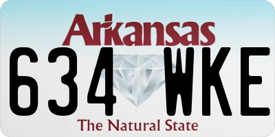 AR license plate 634WKE