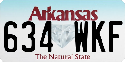 AR license plate 634WKF