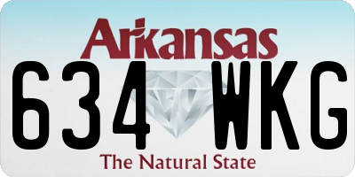 AR license plate 634WKG