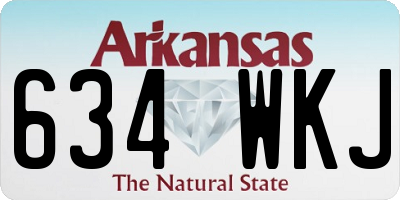 AR license plate 634WKJ