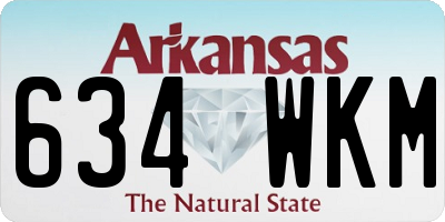 AR license plate 634WKM