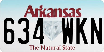 AR license plate 634WKN