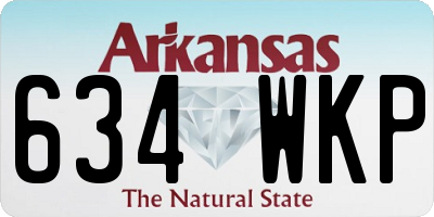 AR license plate 634WKP