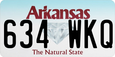 AR license plate 634WKQ
