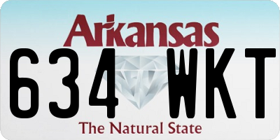 AR license plate 634WKT