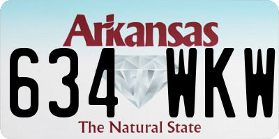 AR license plate 634WKW