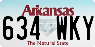 AR license plate 634WKY