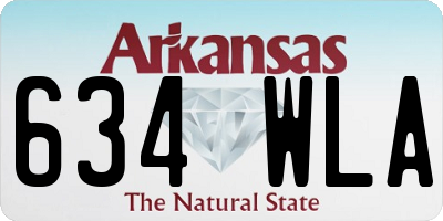AR license plate 634WLA