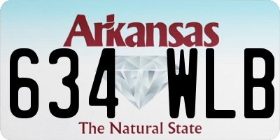AR license plate 634WLB