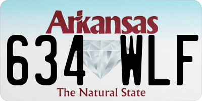 AR license plate 634WLF