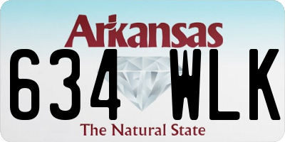AR license plate 634WLK
