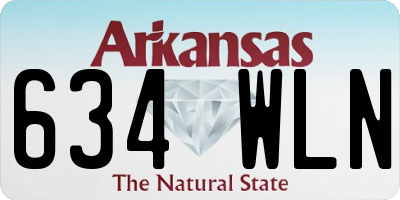 AR license plate 634WLN