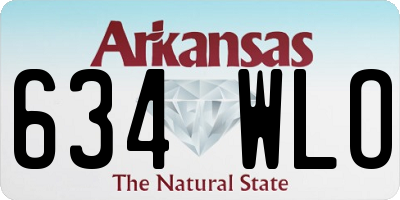 AR license plate 634WLO