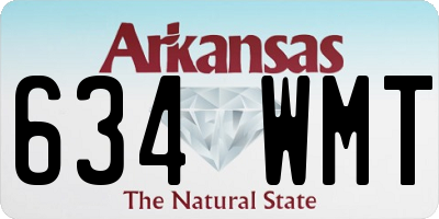 AR license plate 634WMT