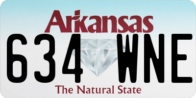 AR license plate 634WNE