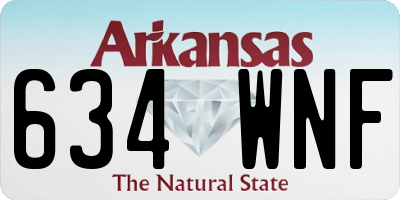 AR license plate 634WNF