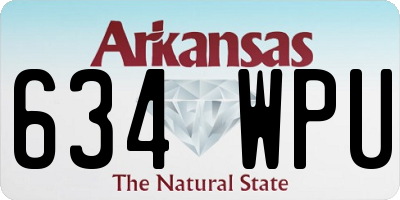 AR license plate 634WPU