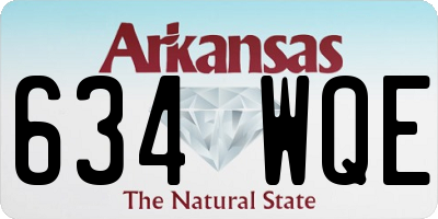 AR license plate 634WQE