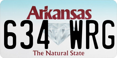 AR license plate 634WRG
