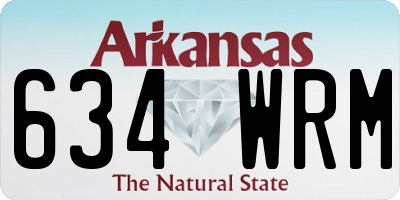AR license plate 634WRM