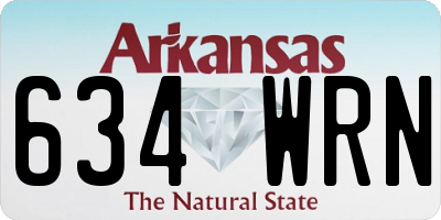 AR license plate 634WRN