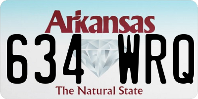 AR license plate 634WRQ