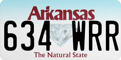 AR license plate 634WRR