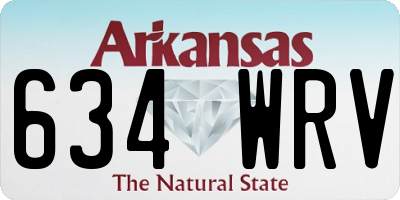 AR license plate 634WRV